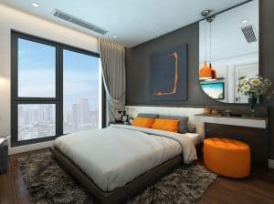 phòng ngủ chính của Kosmo Tây Hồ